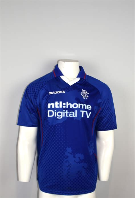 Glasgow Rangers Thuisshirt 2002 2003 Maat M Kickandrushshop Nl