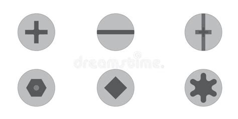 Screw Head Types Stock Illustrations – 47 Screw Head Types Stock Illustrations, Vectors ...