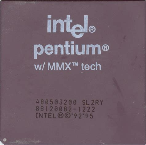 Intel Pentium 200 MMX (CPGA) - Hardware museum