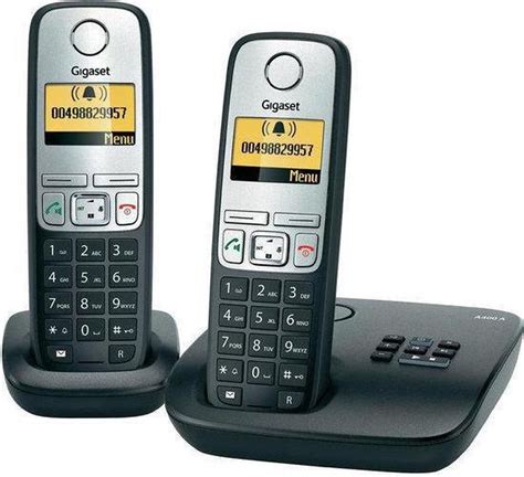 Gigaset A400A Duo DECT Telefoon Met Antwoordapparaat Zilver Bol