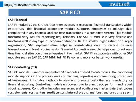 Sap Fico Career Visions Ppt