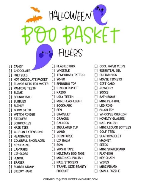 74 Boo Basket T Filler Ideas