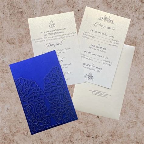 Kl Lasercut Paper Wedding Invitation Card At Rs Piece New