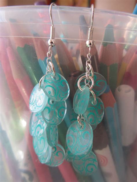 Boucles D Oreilles Art De Bouteille En Plastique Plastique Fou Diy