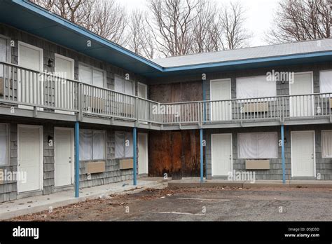 A run down motel in Bar Harbor, Maine, USA Stock Photo - Alamy