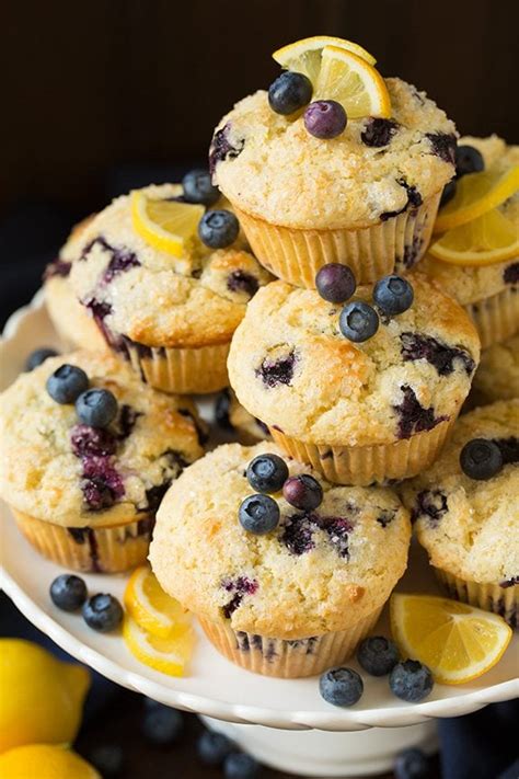 Bakery Style Lemon Blueberry Muffins Cooking Classy