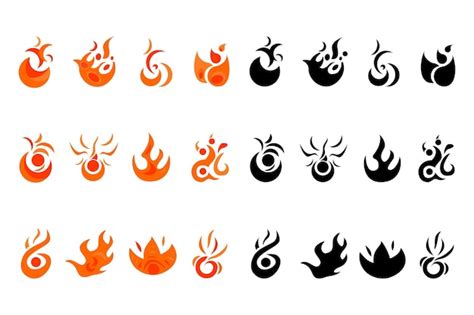 Premium Vector | Color and filled fire icon collections. for logo ...