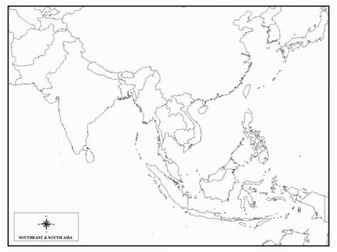 Southeast Asia Map Blank Unlabeled Map Of East Asia Blank ASEAN UP East ...