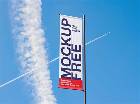 Free Vertical Pole Flag Banner Mockups Psd Set Psfiles