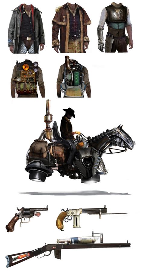 Concept Art Steampunk Western Cowboys By Gycinn On Deviantart