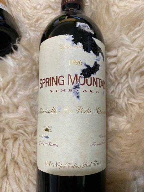 1996 Spring Mountain Vineyard Napa Valley Red Wine Usa California