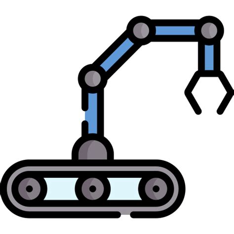 Robotic Arm Special Lineal Color Icon