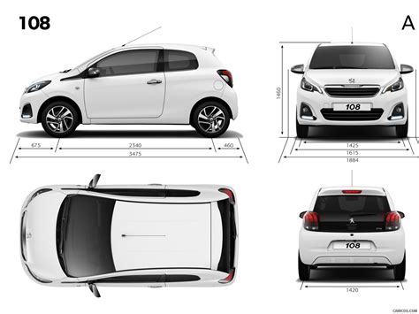 2015 Peugeot 108 Dimensions Caricos