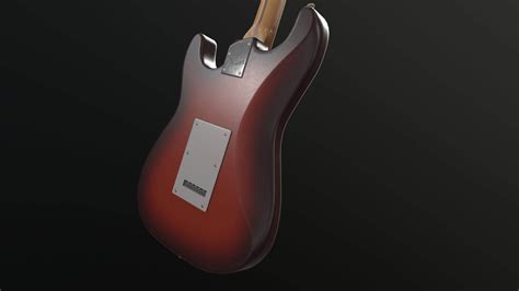 Fender Deluxe Stratocaster Guitar 3D Model By Vernik