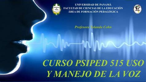 Curso Psiped 515 Uso Y Manejo De La Voz Ppt