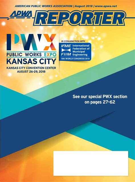 Apwa Reporter August 2018 Issue By American Public Works Association Issuu