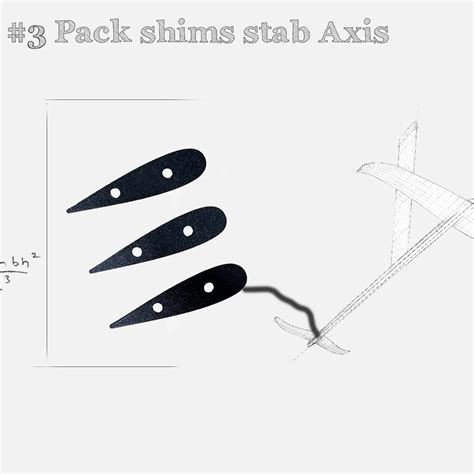 Jeu De Cales Shim Pour Stabilisateur Sur Fuselage Axis Foils