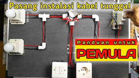 Cara Pasang Saklar Ganda Dan Stop Kontak Kabel Tunggal YouTube