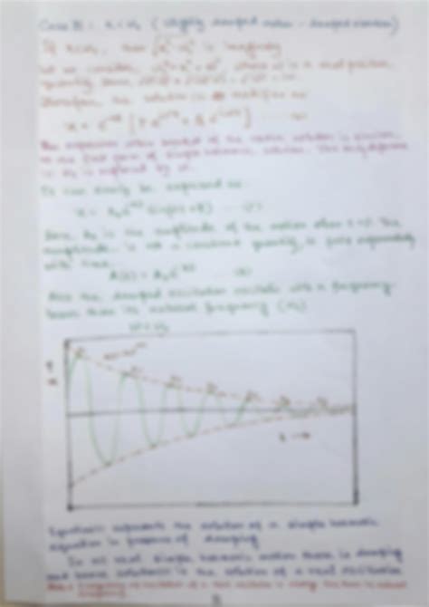 Solution Oscillations Part Module Damped Vibrations Kb Studypool