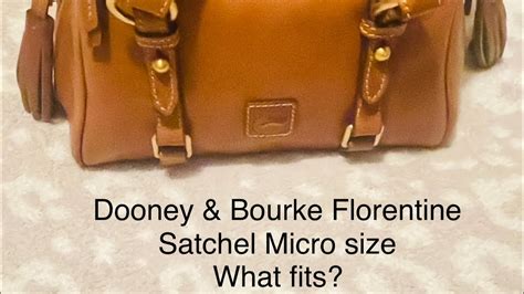 Dooney Bourke Micro Size Florentine Satchel What Fits Youtube