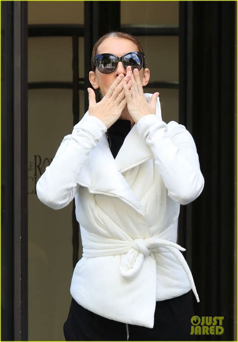 Photo Celine Dion Does Yoga Poses Outside Her Paris Hotel Photo