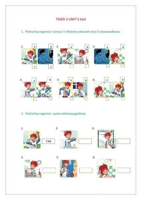 Tiger 3 Unit 5 Test Online Exercise For Live Worksheets