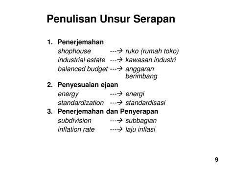 Contoh Kata Serapan Penerjemahan Pulp