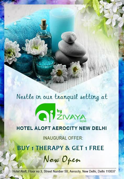 Spa in Hotel Aloft Aerocity New Delhi - Zivaya Spa by zivayaspa on ...