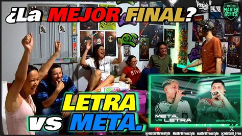 COLOMBIANOS REACCIONAN a LETRA vs METALINGÜÍSTICA LA MEJOR FINAL