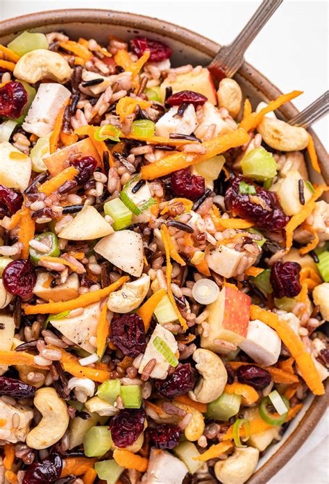 Wild Rice Chicken Salad With Cranberries At Tressa Weber Blog