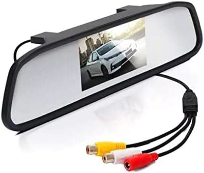 Espelho Retrovisor Monitor Para Câmera De Ré Tela 4 3 LCD Visor