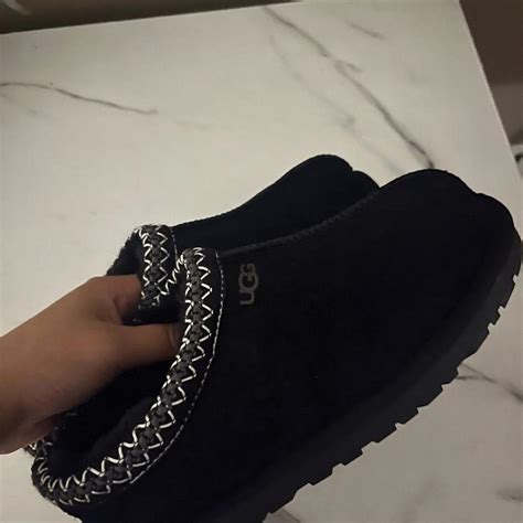 UGG TASMAN BLACK SIZE ADULT US 9 BRAND NEW! NO BOX!... - Depop