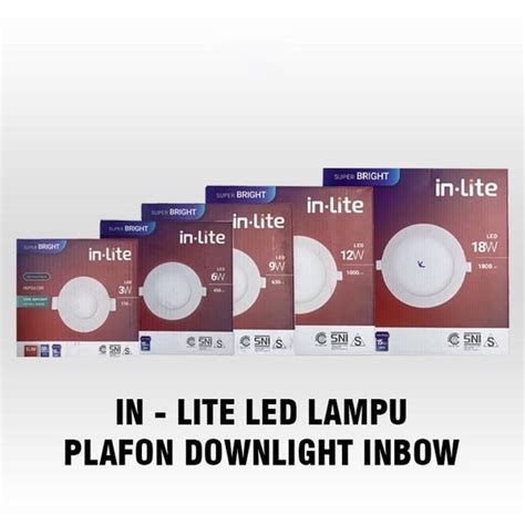 Jual In Lite LED Lampu Plafon Downlight Inbow Bulat INPS628R 3 Watt