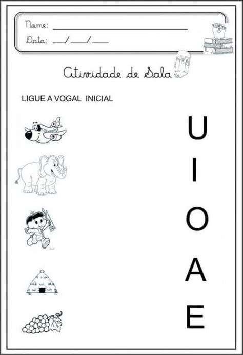 Modelos De Atividades As Vogais Para Educa O Infantil