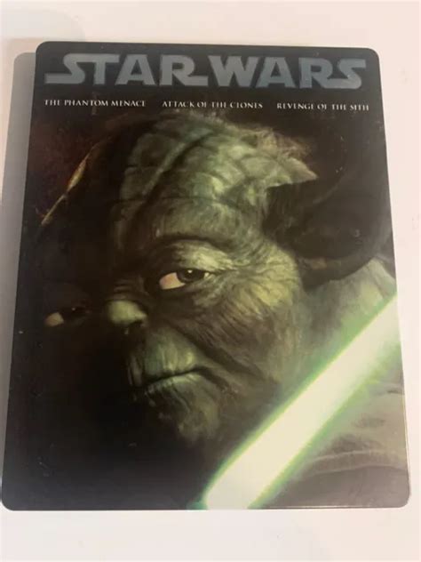 Star Wars The Prequel Trilogy Limited Blu Ray Steelbook Oop Zavvi