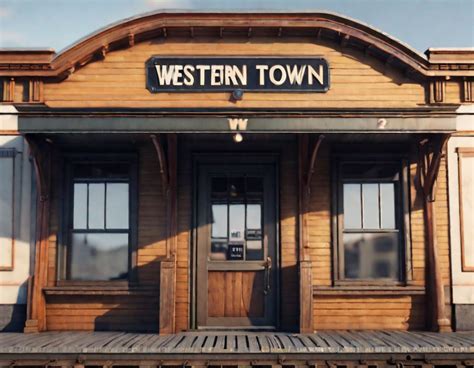 Western Town Train Station Ultrarealistic Photo 8k by mmsopen3 on ...