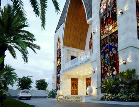 Desain Gereja Modern 1 Lantai Capela Curacao De Jesus Di Timor Leste