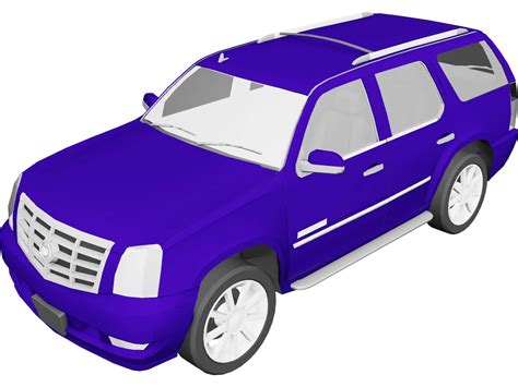 Cadillac Escalade 3d Model 2007 3dcadbrowser