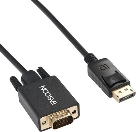 Amazon FASOON Gold Plated DisplayPort To VGA Cable Male To Male