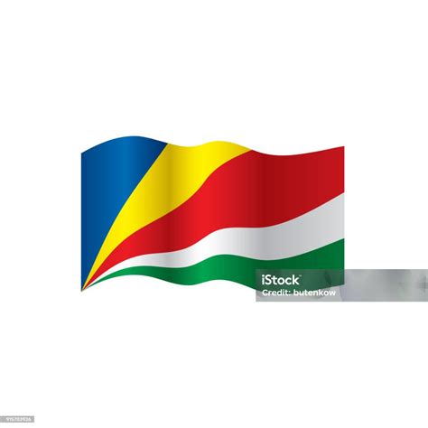 Ilustración De Bandera De Seychelles Ilustración Vectorial Y Más Vectores Libres De Derechos De