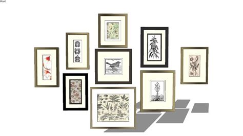 Wall frame display (engravings) - 3D Warehouse Picture Frame Wall, Frames On Wall, Picture Frame ...