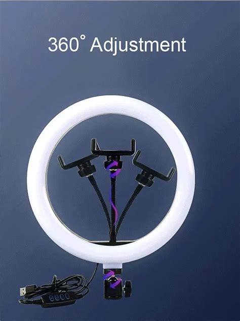 10 Inch Led Ring Light With 2m Tripod Stand Cell Phone Holder For Live