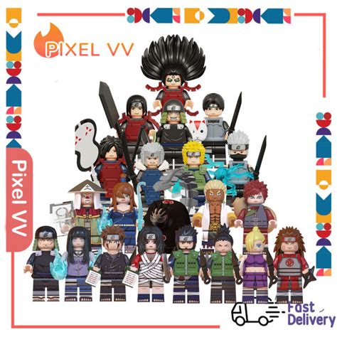 Naruto Minifigures Building Blocks Toys Senju Hashirama Senju Tobirama