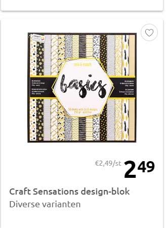 Craft Sensations Design Blok Diverse Varianten Aanbieding Bij Action