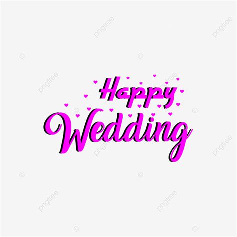 Happy Wedding Lettering Vector Design Images Happy Wedding Lettering