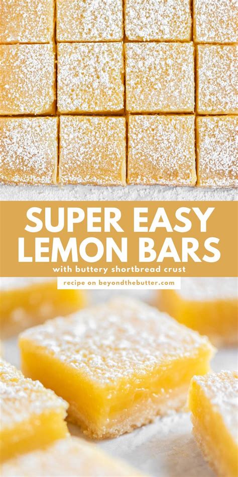 Super Easy Lemon Bars Artofit