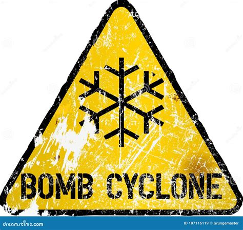 Blizzard Warning Sign Vector Illustration | CartoonDealer.com #42335272