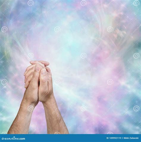 Praying Hands Message Border Background Stock Image - Image of frame ...