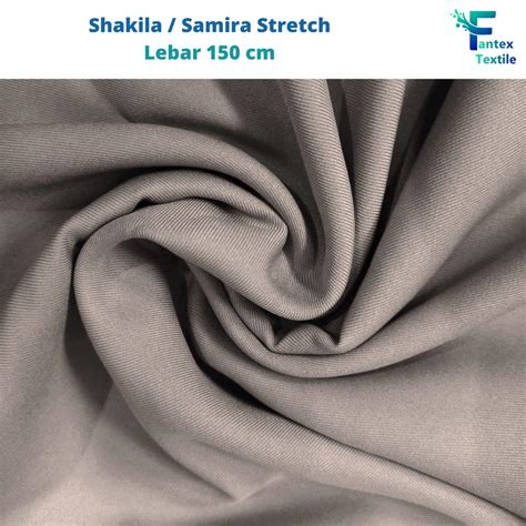 Jual Kain Bahan Shakila Sakila Premium Samira Stretch Eceran Per