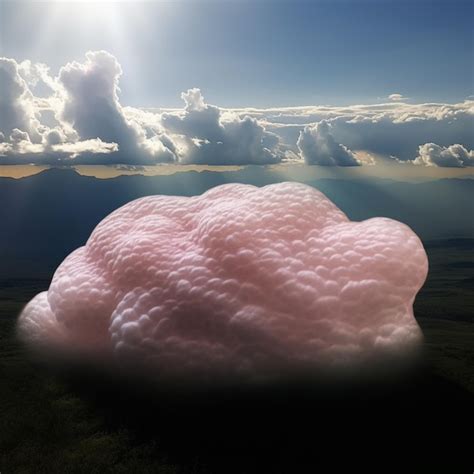 Una Nube Que Es Rosa Y Tiene La Palabra Nube En Ella Foto Premium